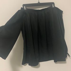 Black strapless top size L